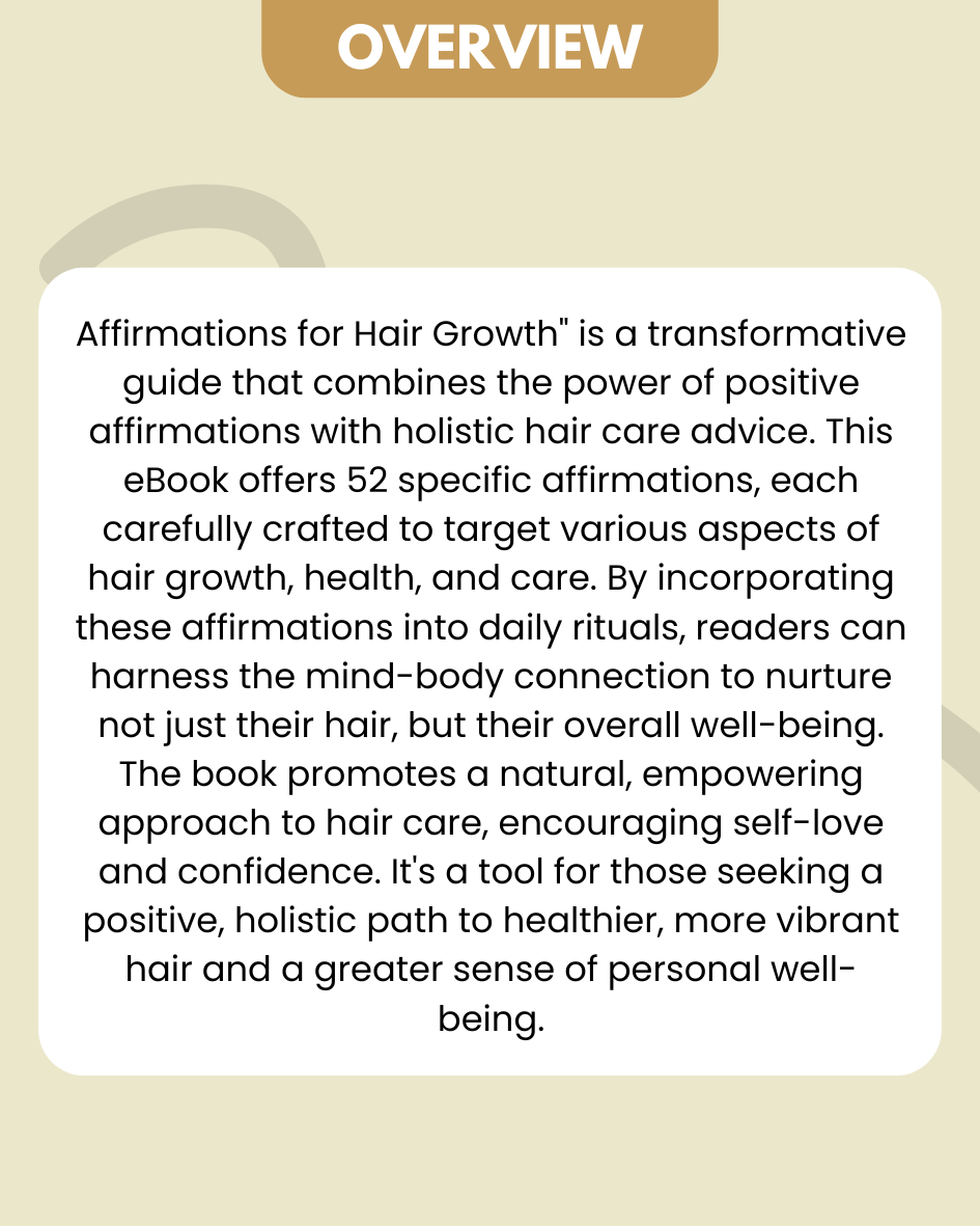 StrandzHairGro Book of 52 Affrimation